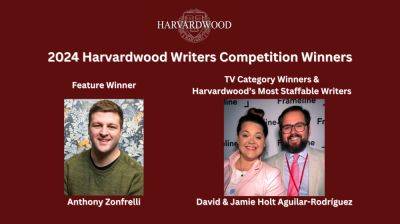 Harvardwood Reveals Writers Competition Winners For Feature And TV Categories; Additional Award Given For Most Staffable TV Writers - deadline.com - Hollywood