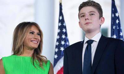 Barron Trump makes rare appearance with his parents over Easter - us.hola.com - Florida - county Palm Beach