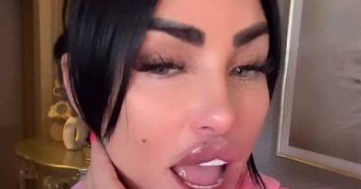 Katie Price shows off 'biggest lips yet' after having another round of fillers - www.ok.co.uk - city Elizabeth, county Day