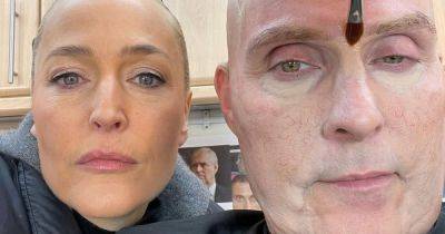 Gillian Anderson shares BTS shots of Scoop - including Prince Andrew prosthetics - www.ok.co.uk