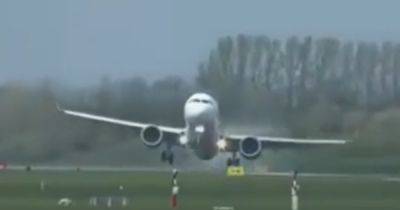 Terrifying video shows plane blown sideways while attempting to land during Storm Kathleen - www.dailyrecord.co.uk - Britain - Scotland - Ireland - Eu - Dublin - Beyond