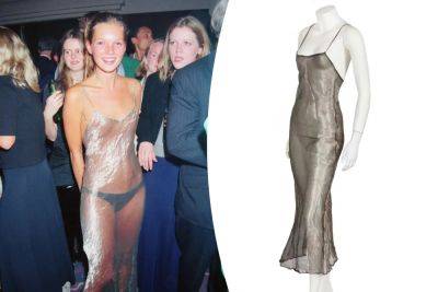 Kate Moss’ controversial see-through dress draws jeers as replica is auctioned: ‘This is awful’ - nypost.com - Britain - London