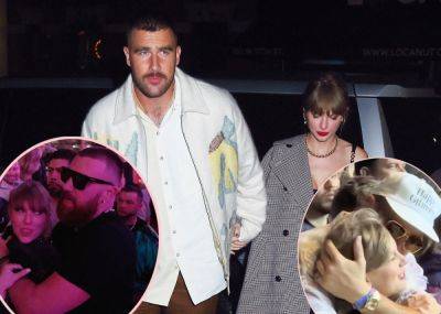 Travis Kelce Can't Stop Kissing Taylor Swift's Arm In Cute New Date Night Footage! - perezhilton.com - Florida - Las Vegas