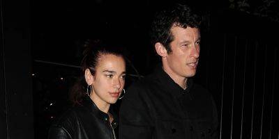 Dua Lipa & Callum Turner Hold Hands During Late Night Out in London - www.justjared.com - London - New York - county Butler - county Turner