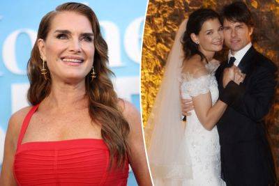 Brooke Shields accepted Tom Cruise, Katie Holmes’ 2006 wedding invite on 1 condition year after public feud - nypost.com - Manhattan