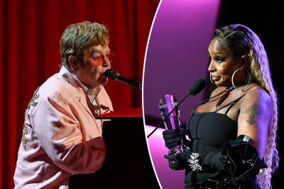 Queen of soft rock? Mary J. Blige reveals early bond to Elton John ahead of Rock & Roll Hall of Fame induction - nypost.com - New York - New York - county Rock
