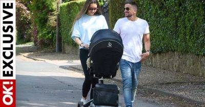 Peter and Emily Andre 'in protective mode' with newborn Arabella as they enjoy outing together - www.ok.co.uk
