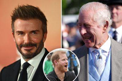 King Charles met with David Beckham after declining to see Prince Harry: report - nypost.com