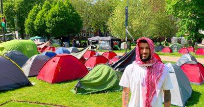 ''Every day we stay here is a win": Nine days in the Gaza protest camp at the University of Manchester - www.manchestereveningnews.co.uk - Britain - USA - Manchester - Israel - county Brunswick