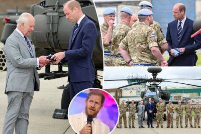 King Charles officially makes Prince William Colonel-in-Chief of Harry’s old regiment as strain intensifies: photos - nypost.com - Britain - Indiana - Nigeria - Afghanistan - London