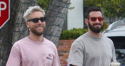 Lance Bass & Husband Michael Turchin All Smiles on Lunch Date in L.A. - www.justjared.com - Los Angeles