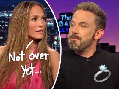 Jennifer Lopez & Ben Affleck's Wedding Rings Remain ON Amid Split Rumors! - perezhilton.com
