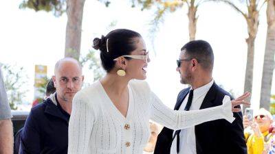 Selena Gomez Brings the Ladylike Peplum Cardigan to Cannes - www.glamour.com - city Tinsel