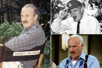 Dabney Coleman, comic actor best known for villainous ‘9 to 5’ and ‘Tootsie’ roles, dead at 92 - nypost.com - New Jersey