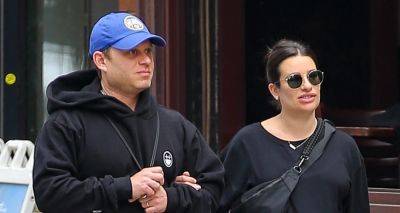 Pregnant Lea Michele & Husband Zandy Reich Match in Black Sweats During Day Out in NYC - www.justjared.com - New York