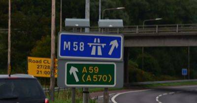 Man in his 40s dies after four-vehicle crash on M58 motorway - www.manchestereveningnews.co.uk