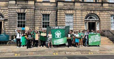 Tenants rights' campaigners stage protests across Scotland demanding rent controls - www.dailyrecord.co.uk - Scotland