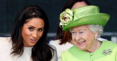 Queen Elizabeth's two-word reaction to Meghan Markle's wedding dress shared by close pal - www.dailyrecord.co.uk
