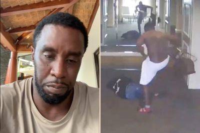 Sean ‘Diddy’ Combs posts shocking statement after vile video of him beating, dragging girlfriend Cassie Ventura surfaces - nypost.com - Los Angeles - city Century