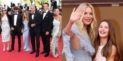 Kevin Costner & Sienna Miller Bring Their Families to 'Horizon' Premiere at Cannes Film Festival 2024 - www.justjared.com - France - USA - county Wilson - county Isabella
