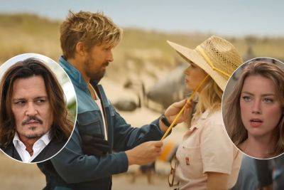 Ryan Gosling’s The Fall Guy Criticized For THIS 'Distasteful' Joke About Johnny Depp & Amber Heard! - perezhilton.com