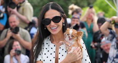 Demi Moore's Tiny Pup Pilaf Steals the Show at 'The Substance' Photo Call at Cannes 2024! - www.justjared.com - France
