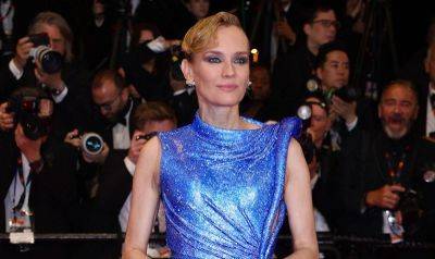 Diane Kruger Dazzles in Bejeweled Blue Gown at 'The Shrouds' Cannes Premiere: David Cronenberg's Horror Film About Grief - www.justjared.com - France