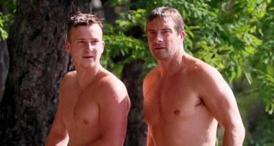 Bear Grylls Goes Shirtless for Dip in the Ocean in Costa Rica with Son Jesse - www.justjared.com - Britain - Costa Rica - county Ocean