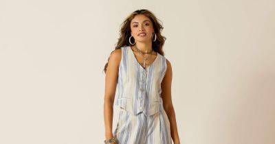 Ariat's striped linen co-ord is the perfect outfit for a destination wedding - www.ok.co.uk