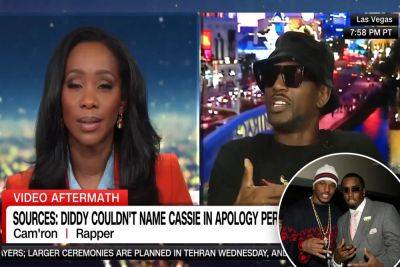 Rapper Cam’ron slams CNN reporter for asking him about Diddy in disastrous interview: ‘Who booked me for this? - nypost.com
