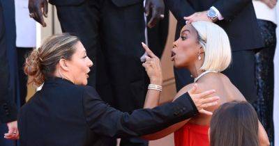 Kelly Rowland appears to scold security guard at Cannes as fans lipread star's outburst - www.ok.co.uk - France