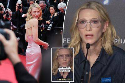 Cate Blanchett, worth $95 million, slammed for saying she’s ‘middle class’: ‘Compared to who? Jeff Bezos?’ - nypost.com - Britain