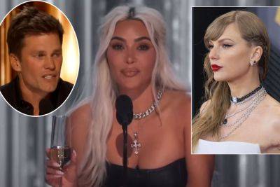 Was Taylor Swift The Reason Kim Kardashian Got Booed At Tom Brady’s Roast?! Well... - perezhilton.com - Sweden