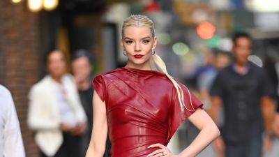 Anya Taylor-Joy In Revealing Red Leather Is Giving Dystopian Dominatrix - www.glamour.com