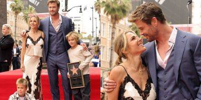 Chris Hemsworth's Twin Sons & Wife Elsa Pataky Support Him at Walk of Fame Star Ceremony - www.justjared.com - Hollywood - India