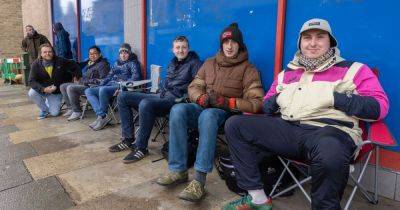 The lads who've travelled miles to queue for 48 hours... for a pair of trainers - www.manchestereveningnews.co.uk - county Oldham - Peru - city Holland - county Halifax - city Halifax - Adidas