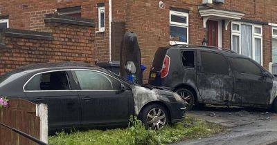 Two 'explosions' heard as gang 'petrol bomb cars' in residential street - www.dailyrecord.co.uk - Scotland