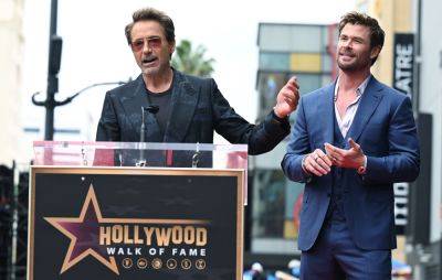 Robert Downey Jr. roasts Chris Hemsworth during Hollywood Walk of Fame star unveiling - www.nme.com - Australia