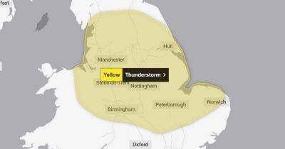 Met Office yellow weather warning issued for Greater Manchester - www.manchestereveningnews.co.uk - Britain - Manchester