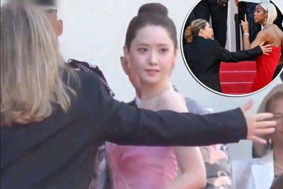 Cannes security guard has third incident on red carpet — clashing with K-pop star Yoona - nypost.com