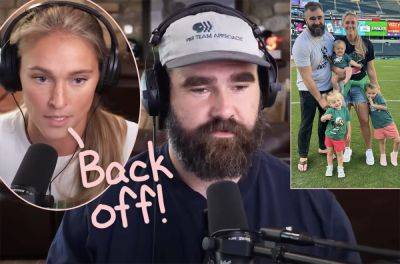 Kylie Kelce Pops Off On 'Entitled' Fan Who Demanded Photo Of Her & Jason During Their Date Night -- WATCH The Heated Exchange! - perezhilton.com - New Jersey - Philadelphia, county Eagle - county Eagle