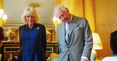 King Charles' cheeky six-word quip as he marks one year since Coronation with Queen Camilla - www.dailyrecord.co.uk - Britain - France - county Buckingham
