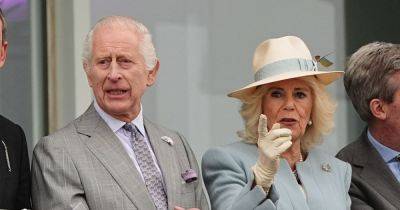 King Charles and Queen Camilla beam as they make surprise visit to Epsom races - www.ok.co.uk - county King And Queen