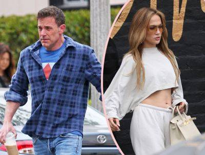 Ben Affleck & Jennifer Lopez Go Separate Ways Immediately After Family Event! - perezhilton.com
