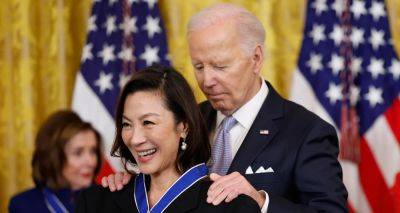 Michelle Yeoh Honored with Presidential Medal of Freedom by President Joe Biden - www.justjared.com - USA - Washington