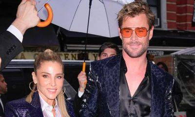 Elsa Pataky and Chris Hemsworth look cool and edgy at pre-Met gala dinner - us.hola.com