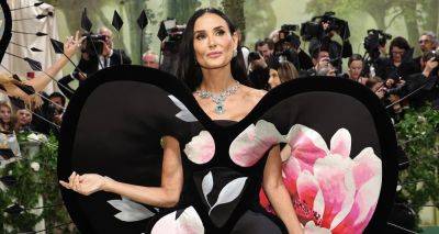 Demi Moore Wows in Dress Made Out of Wallpaper to Met Gala 2024 - www.justjared.com - New York - county Harris - Greece - city Moore