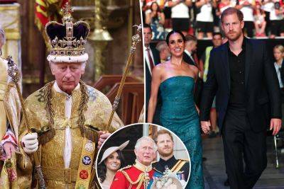 Prince Harry and Meghan Markle ‘ruined’ Charles’ first year as King by ‘cashing in’ on royal name: expert - nypost.com - Britain