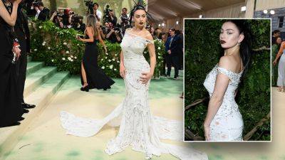 Charli XCX wore dress made from recycled T-shirts dating back to the 1950s, 1960s to the Met Gala - www.foxnews.com - New York