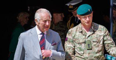 King Charles apologises to Army officers and jokes 'I've been allowed out of my cage' - www.dailyrecord.co.uk - Centre - city London, county Centre - Gibraltar